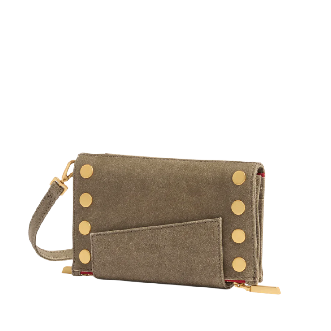 Hammitt Levy Bag - Pewter/Brushed Gold Red Zip