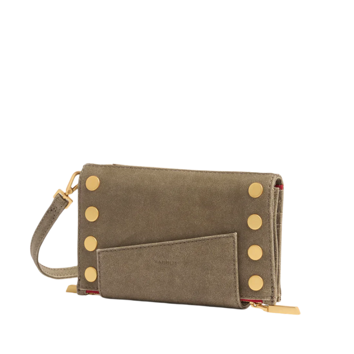 Hammitt Levy Bag - Pewter/Brushed Gold Red Zip