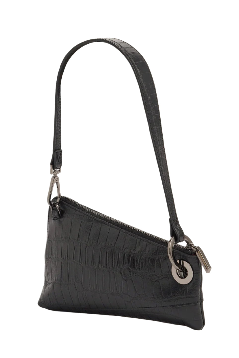 Hammitt Nash Pochette - Evening Crocco/Gunmetal