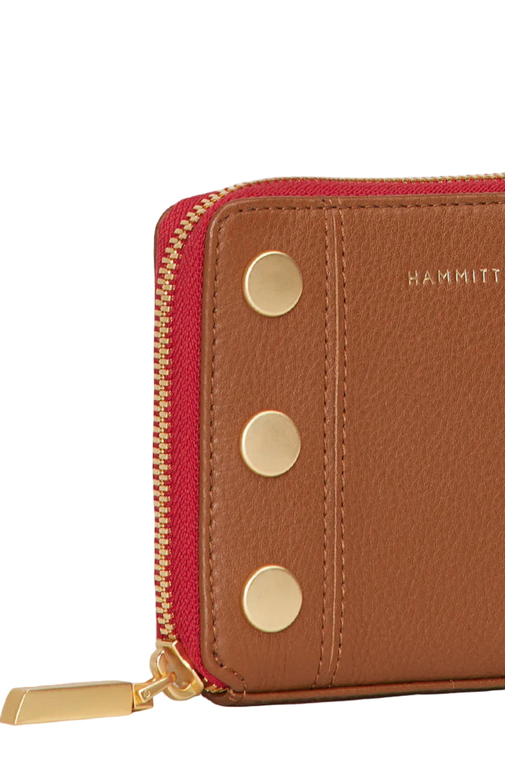 Hammittt 5 North - Mahogany Pebble / Brushed Gold Red Zip