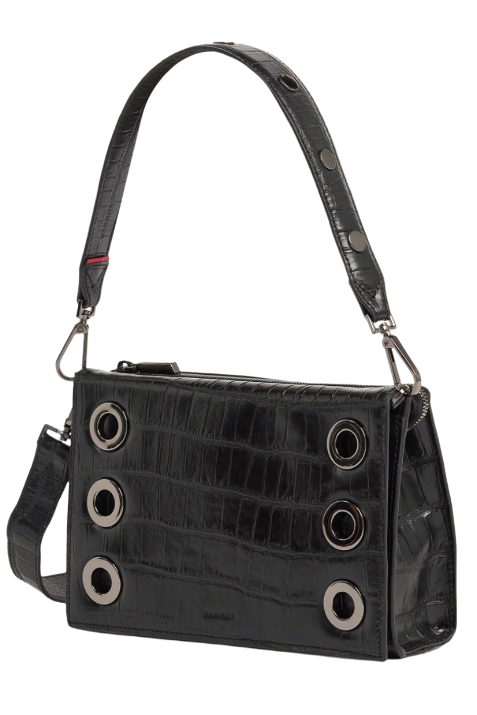 Hammitt Montana Clutch Sml - Evening Crocco/Gunmetal