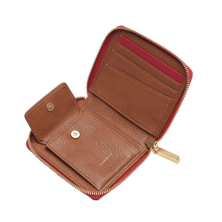 Hammittt 5 North - Mahogany Pebble / Brushed Gold Red Zip