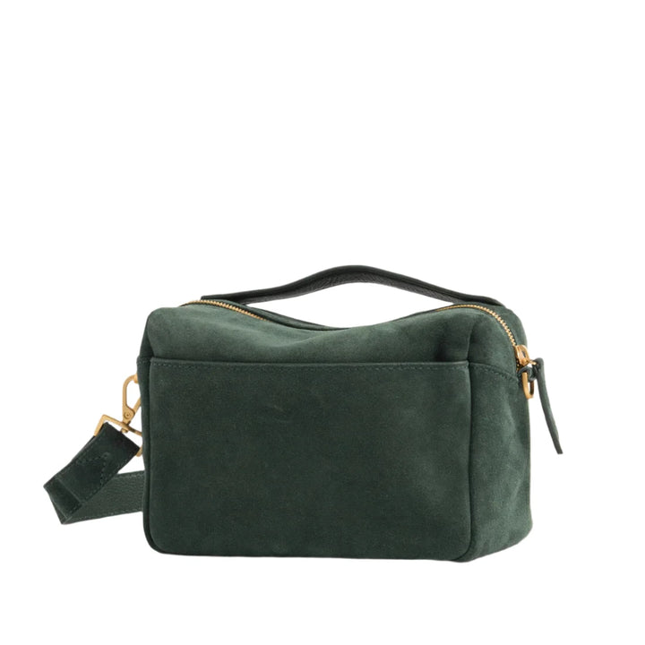 Hammitt Evan Crossbody Sml - Green Room Suede/Brushed Gold