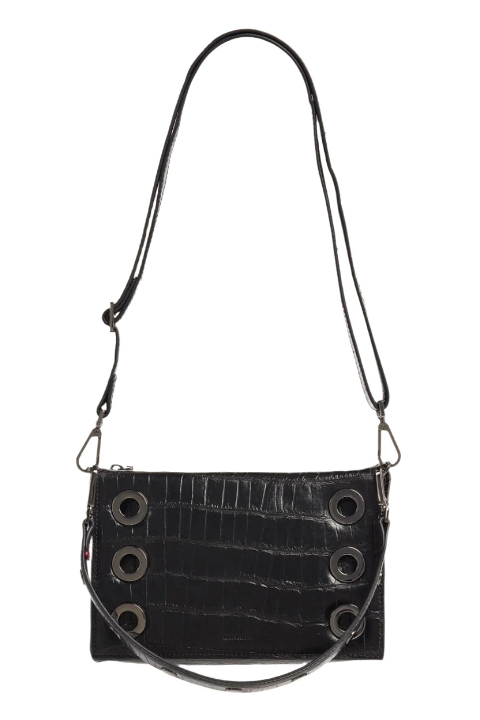 Hammitt Montana Clutch Sml - Evening Crocco/Gunmetal