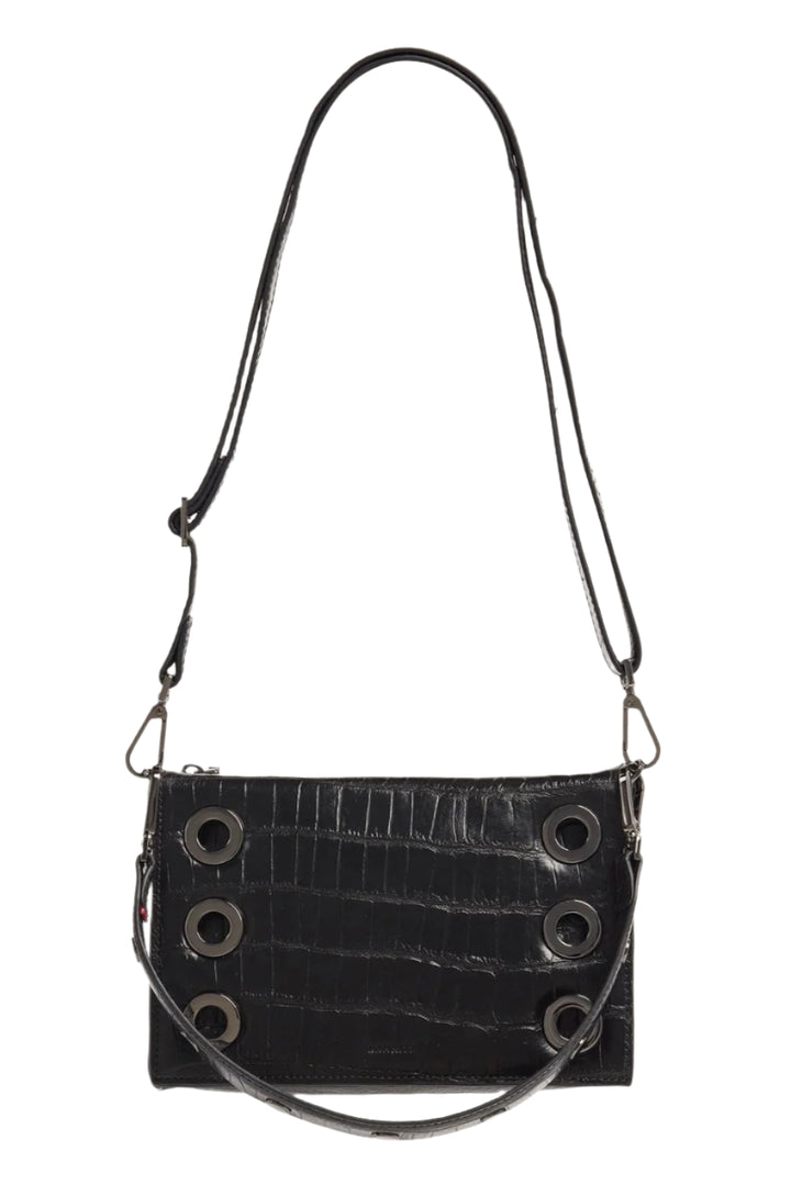 Hammitt Montana Clutch Sml - Evening Crocco/Gunmetal