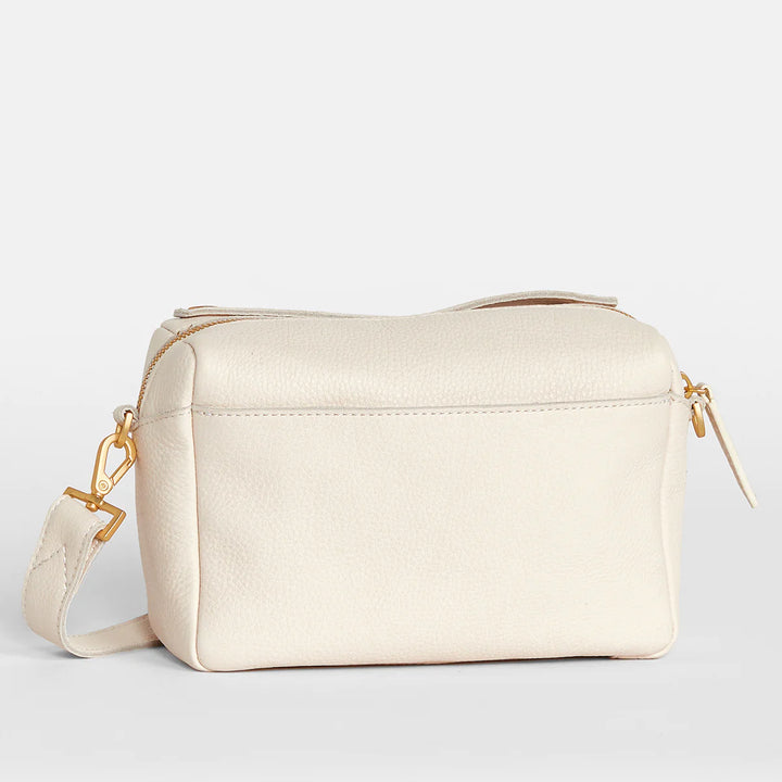 Evan Crossbody - Calla Lily White / Brushed Gold