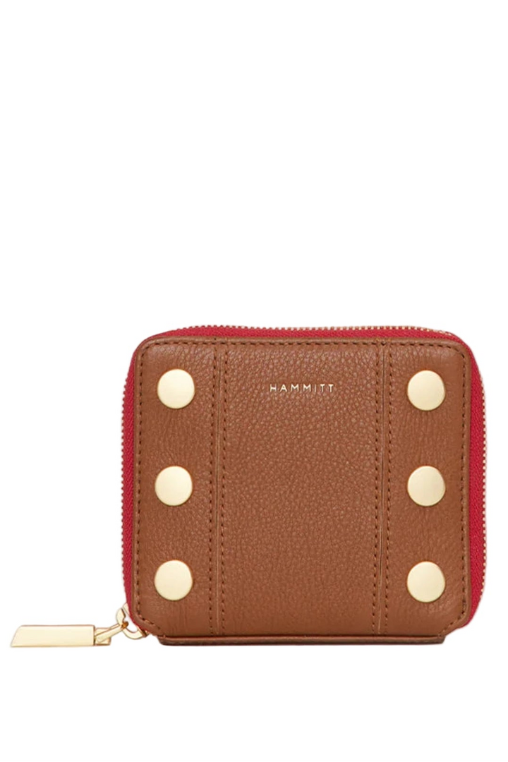 Hammittt 5 North - Mahogany Pebble / Brushed Gold Red Zip
