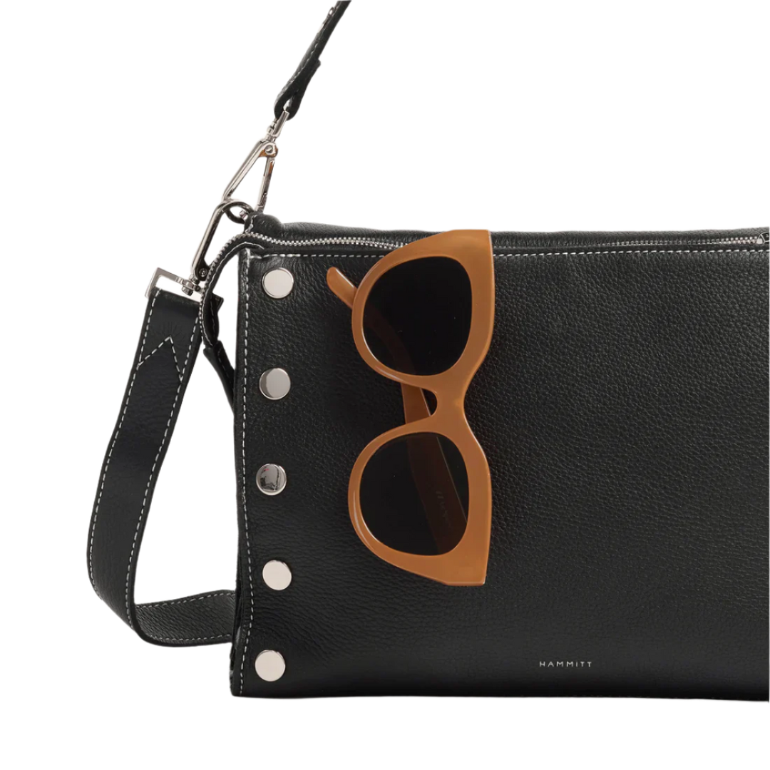 Hammitt Montana Clutch Lrg - Tempo Black/Silver