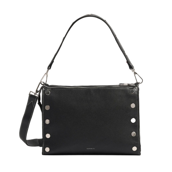 Hammitt Montana Clutch Lrg - Tempo Black/Silver