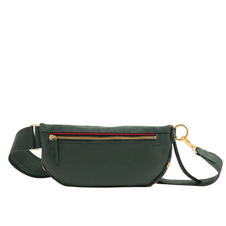 Hammitt Charles Crossbody Med - Green Room Suede/Brushed Gold