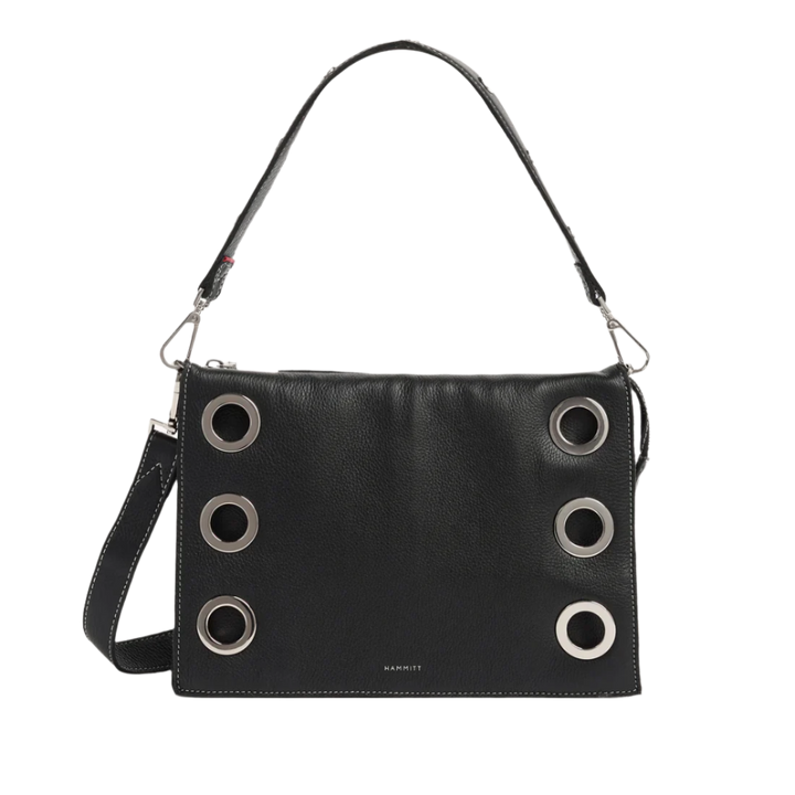 Hammitt Montana Clutch Lrg - Tempo Black/Silver