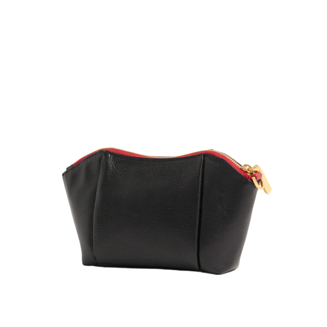 Hammitt Paul Pocket - Black Press/Brushed Gold Red Zip