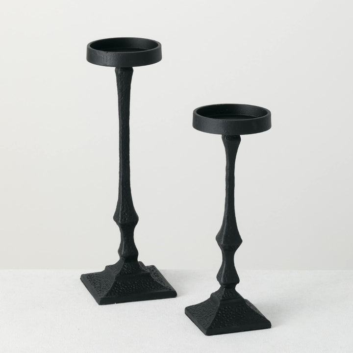 Black Pillar Candle Holder