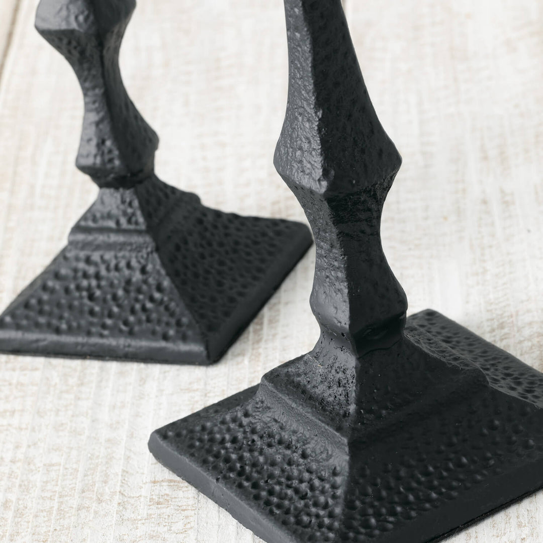 Black Pillar Candle Holder