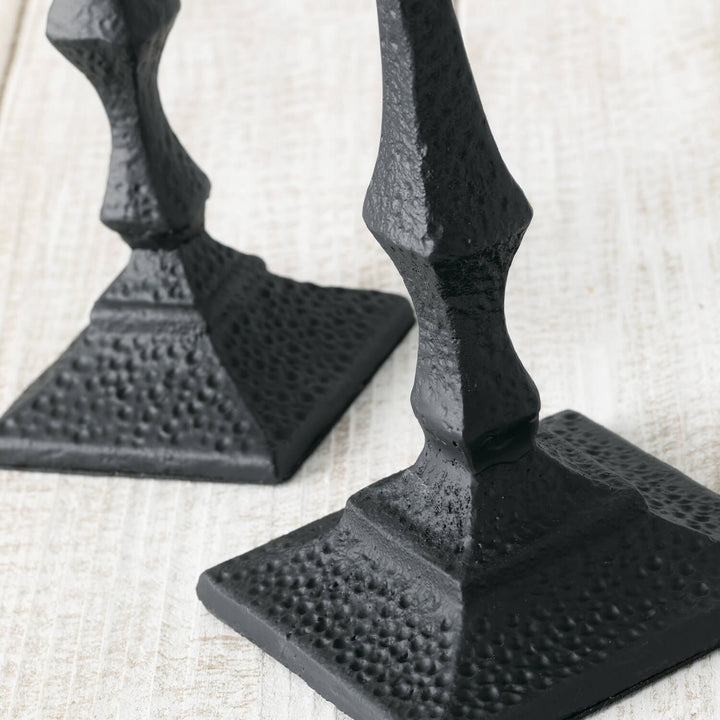 Black Pillar Candle Holder