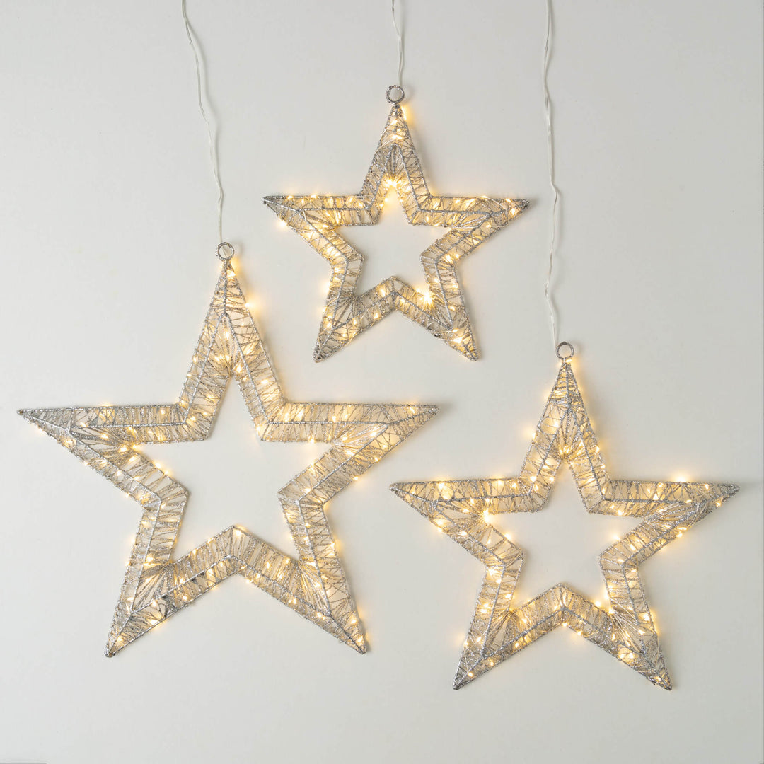 Wrapped Lighted Star