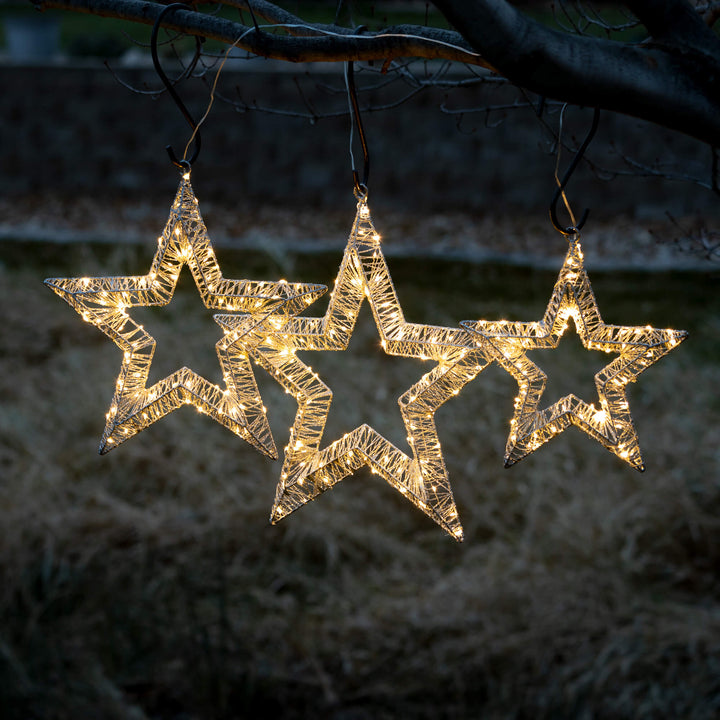 Wrapped Lighted Star