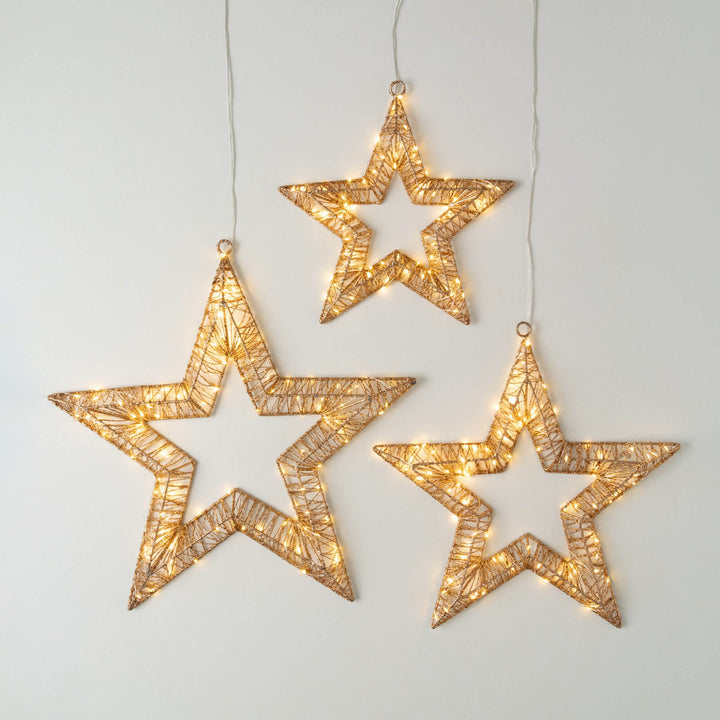 Wrapped Lighted Star