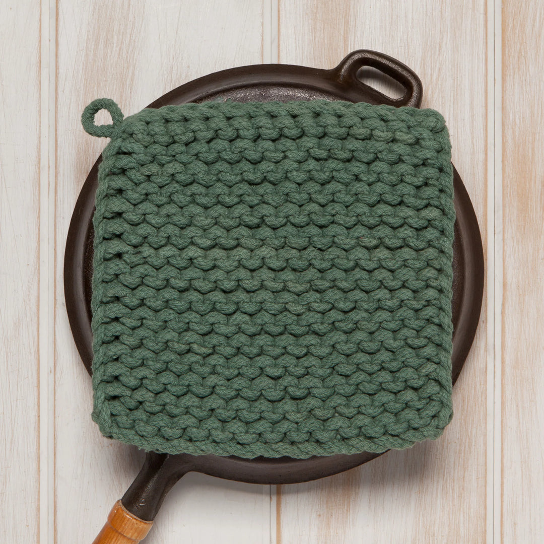Jade Green Crochet Potholder