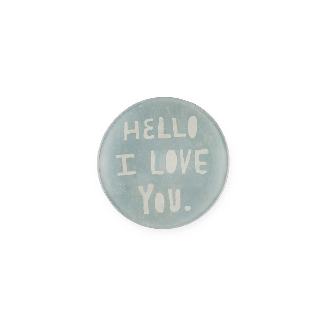 Mini Round Decoupage Quote Plate
