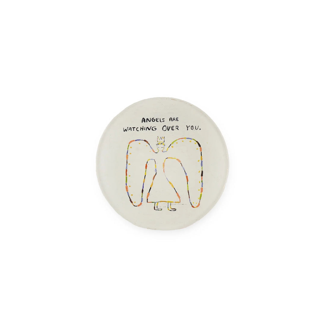 Mini Round Decoupage Quote Plate