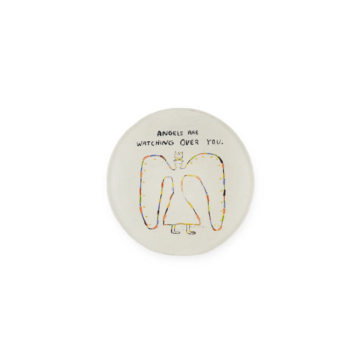 Mini Round Decoupage Quote Plate