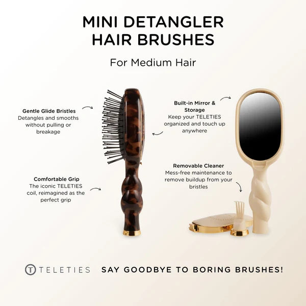 Teleties Mini Detangler Hair Brush