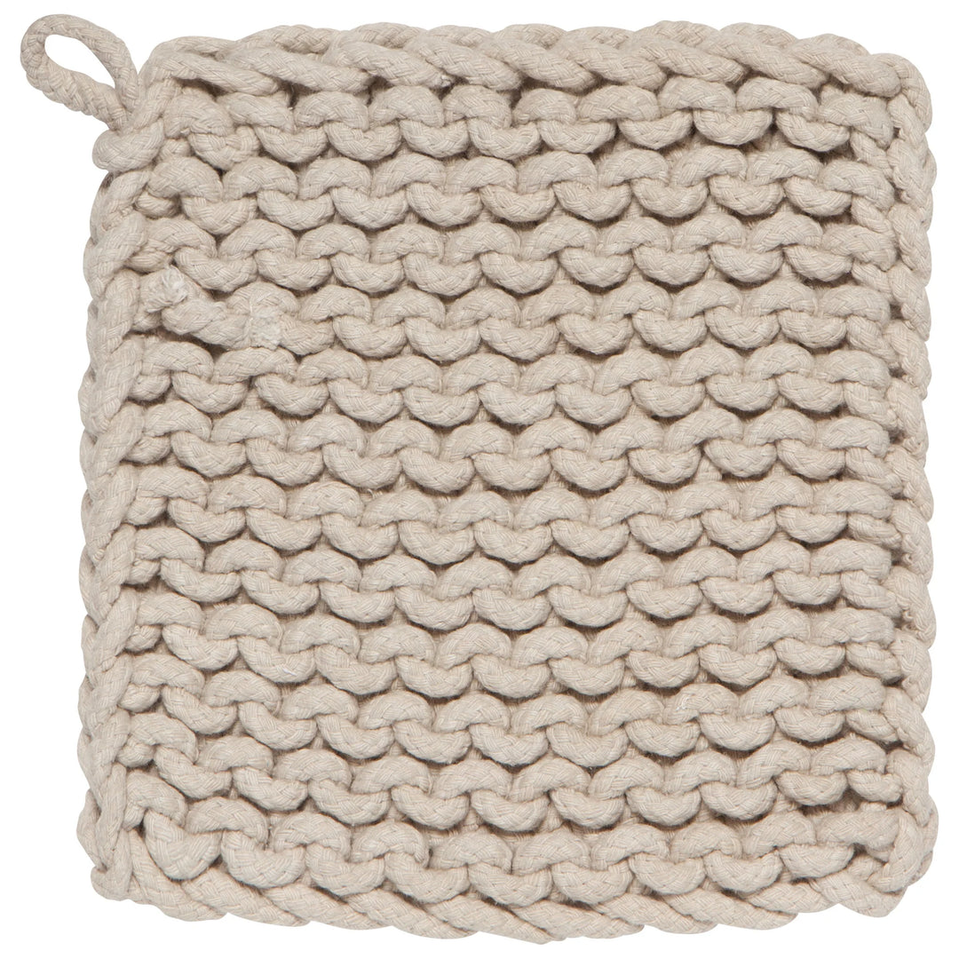 Dove Grey Crochet Potholder