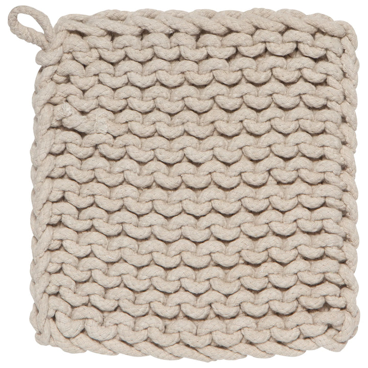 Dove Grey Crochet Potholder