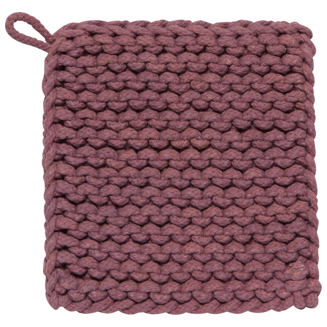Ash Plum Crochet Potholder