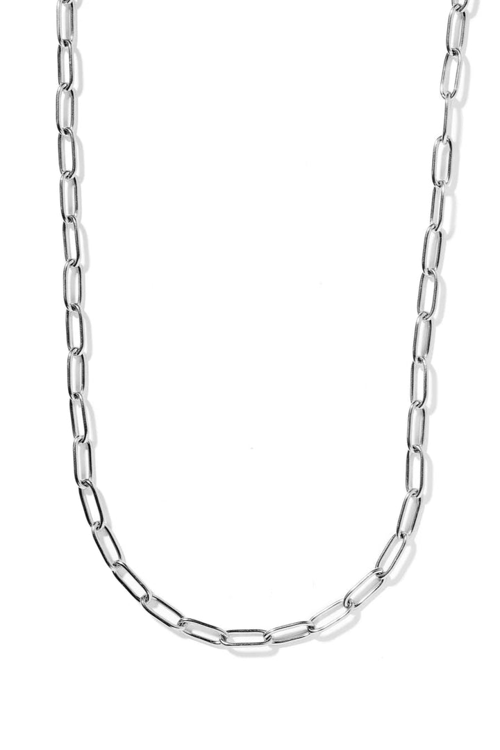 Palmer Silver Paperclip Necklace
