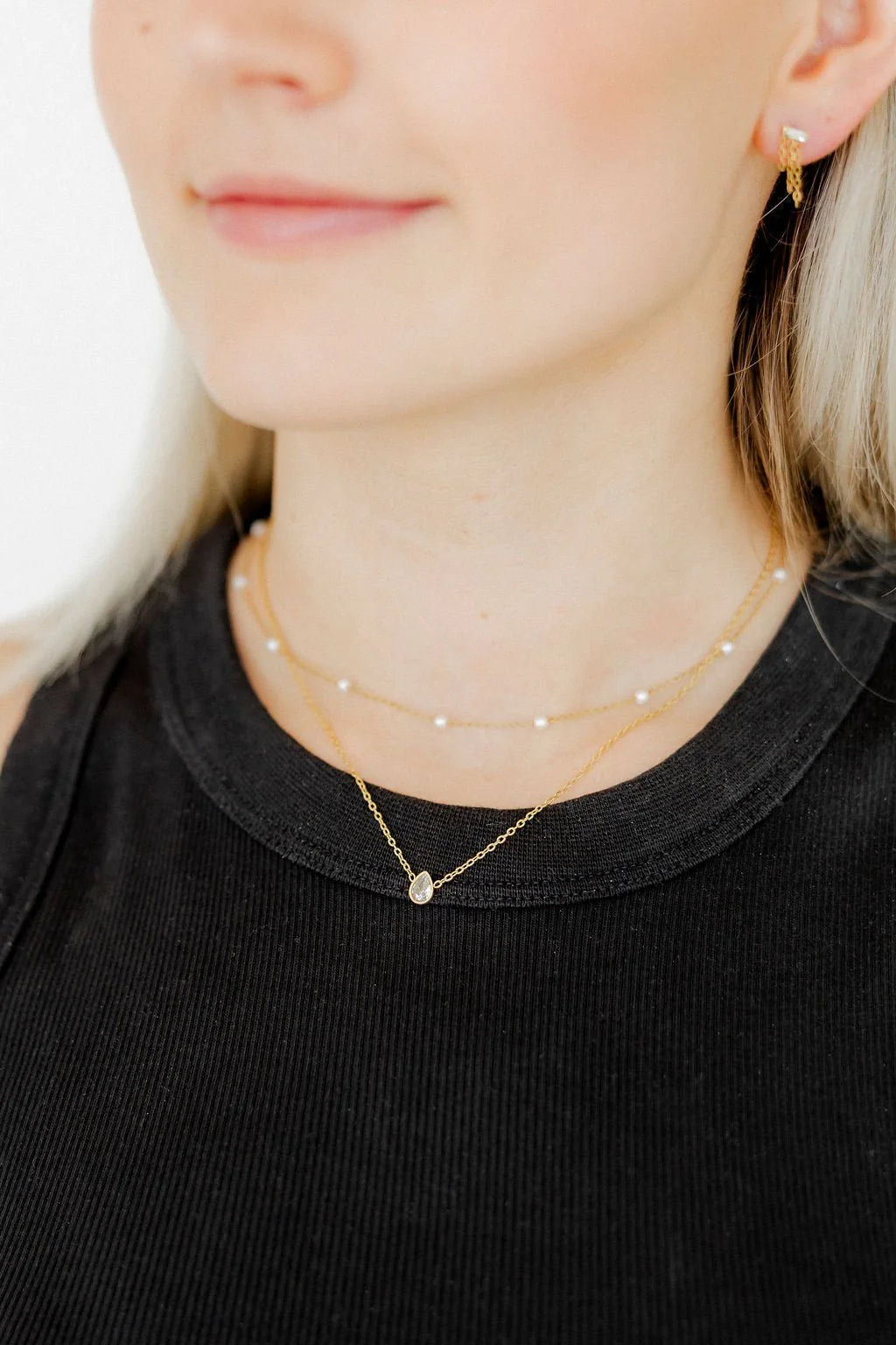 Paloma Pearl Drop Necklace