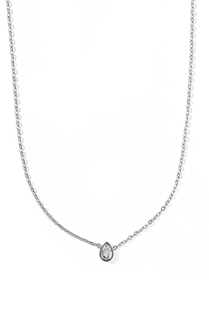 Paloma Silver Pear Drop Necklace
