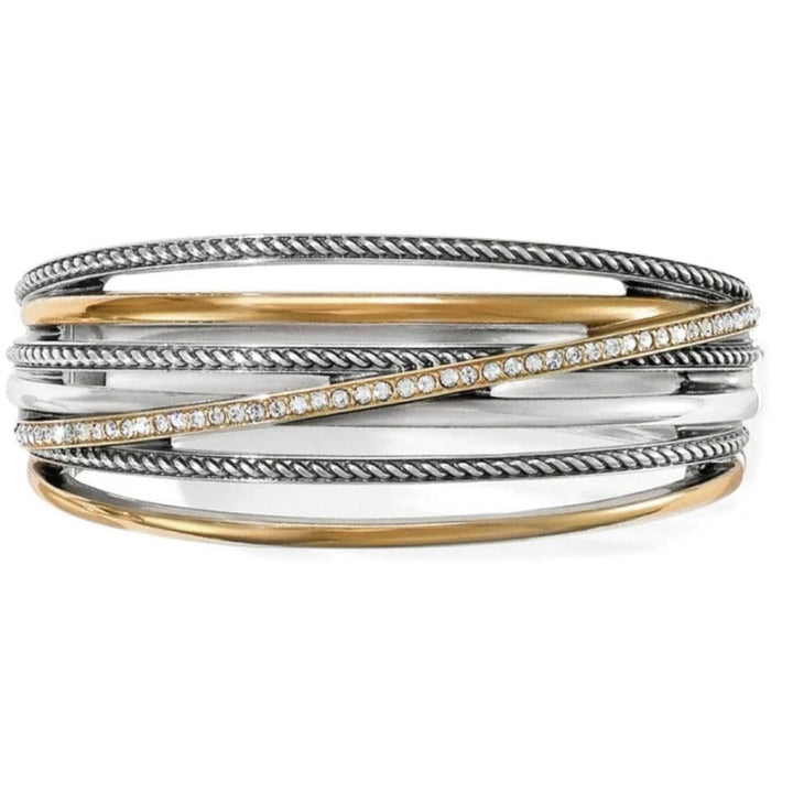 Brighton Gold Neptune's Rings Hinged Bangle