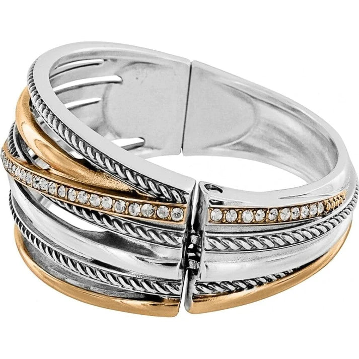 Brighton Gold Neptune's Rings Hinged Bangle