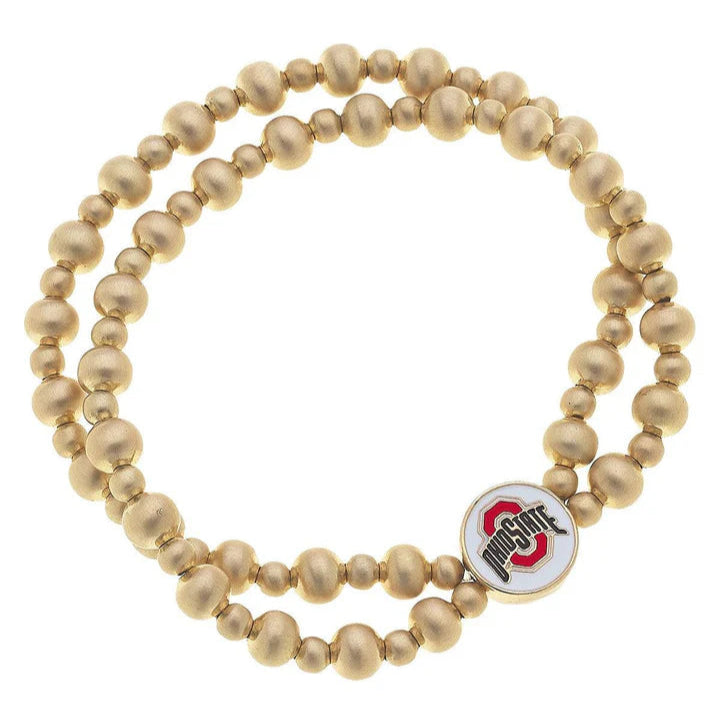 Ohio State Buckeyes 2-Row Bracelet