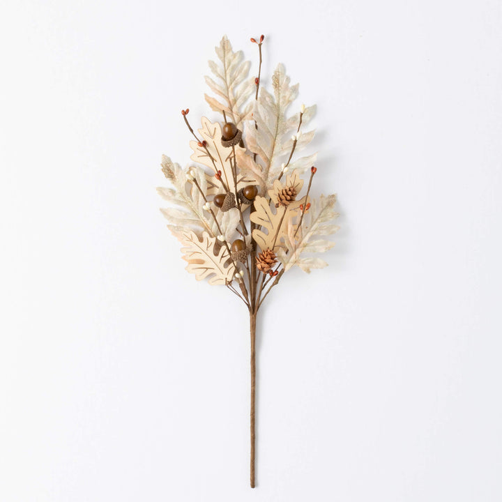 Wooden Oak Leaf Mixed Pick