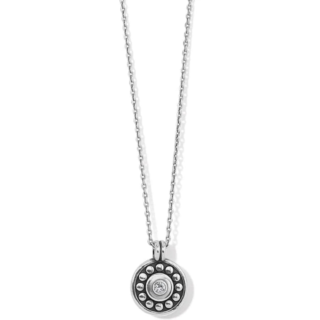 Brighton Pebble Dot Medali Petite Reversible Necklace