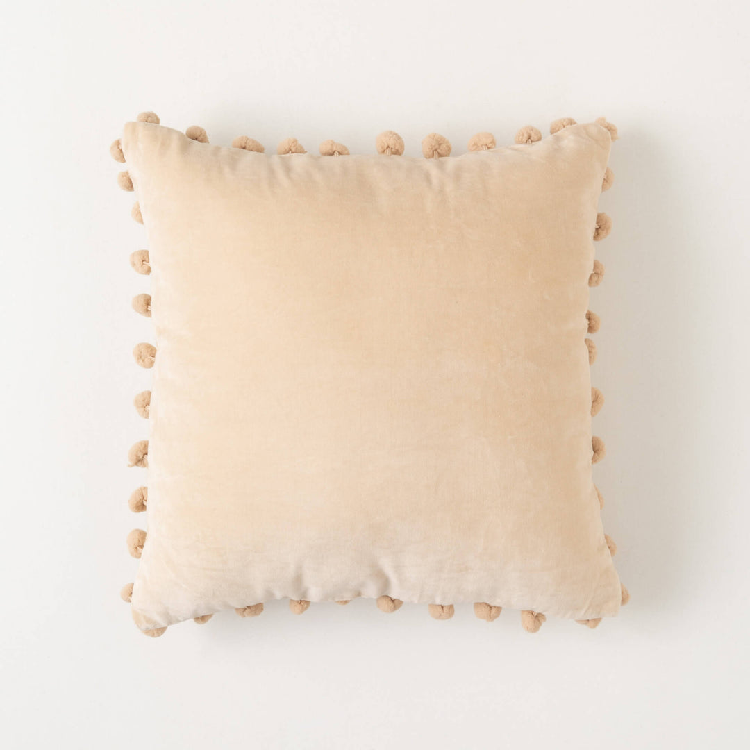 Velvet Pom Pom Pillow