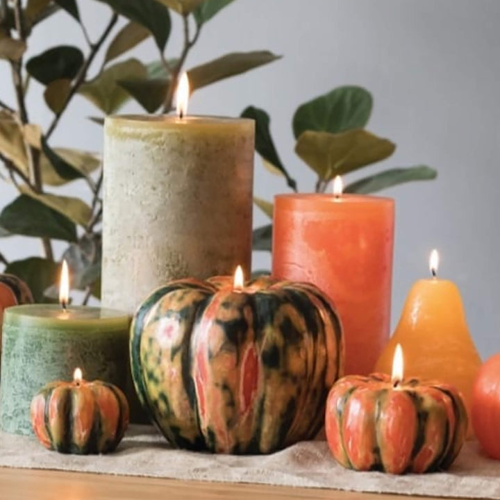 Multi Colored Pumpkin Candle