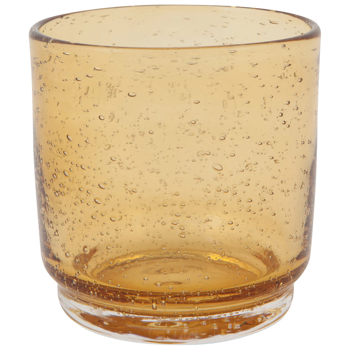 Amber Bubbled Tumbler