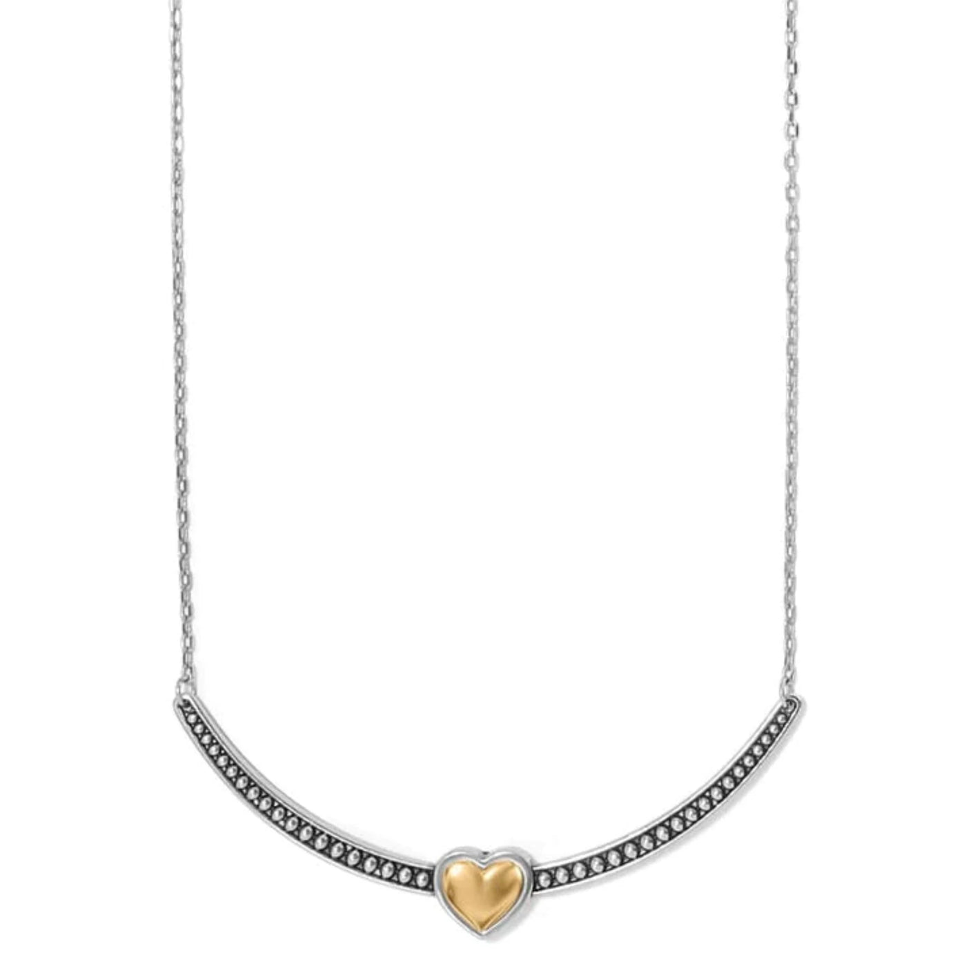 Brighton - Pretty Touch Bold Two Tone Heart Necklace