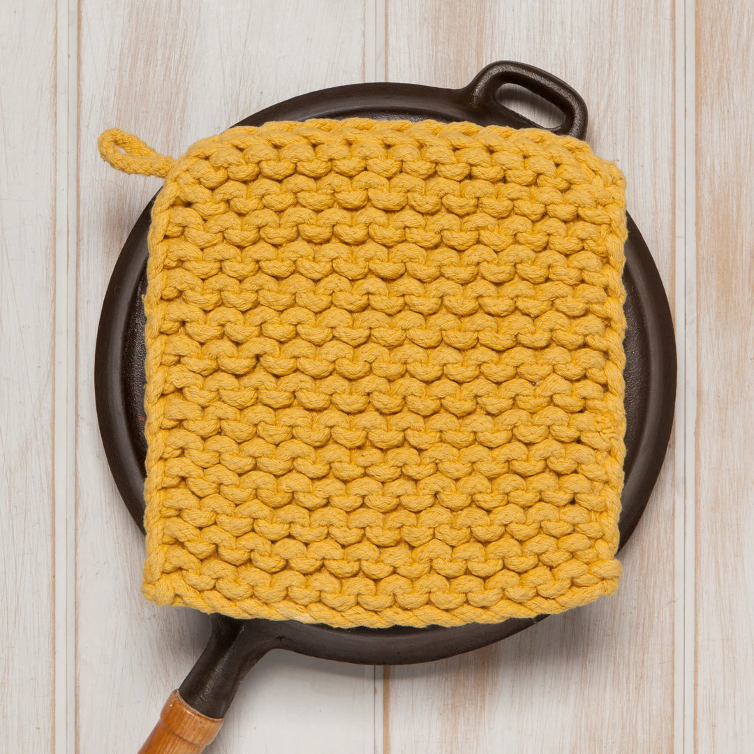 Ochre Crochet Potholder