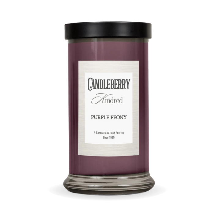 Candleberry Kindred Purple Peony Large Jar Candle