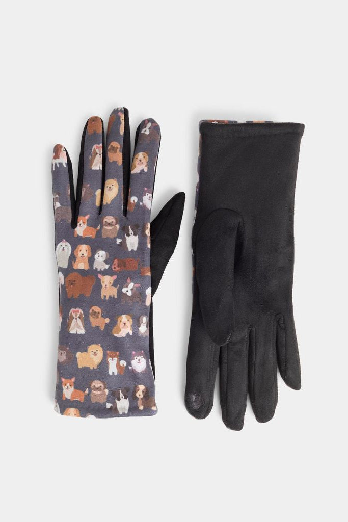 Dog Variety Touchscreen Gloves