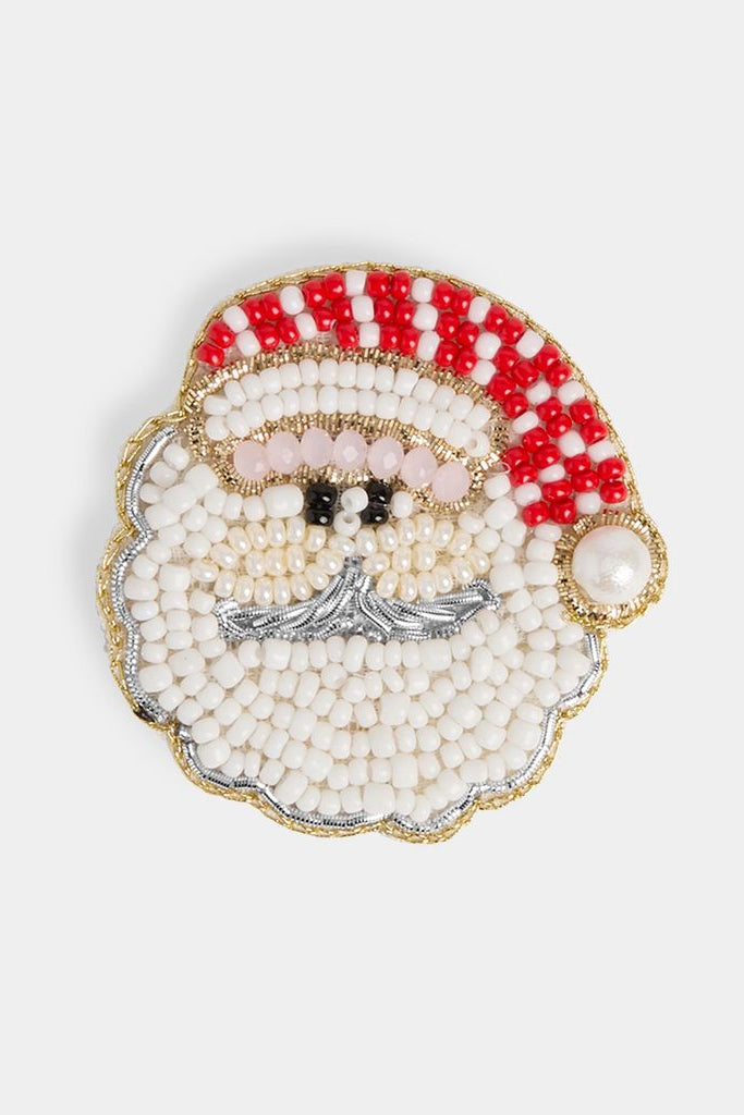 Holiday Beaded Brooch