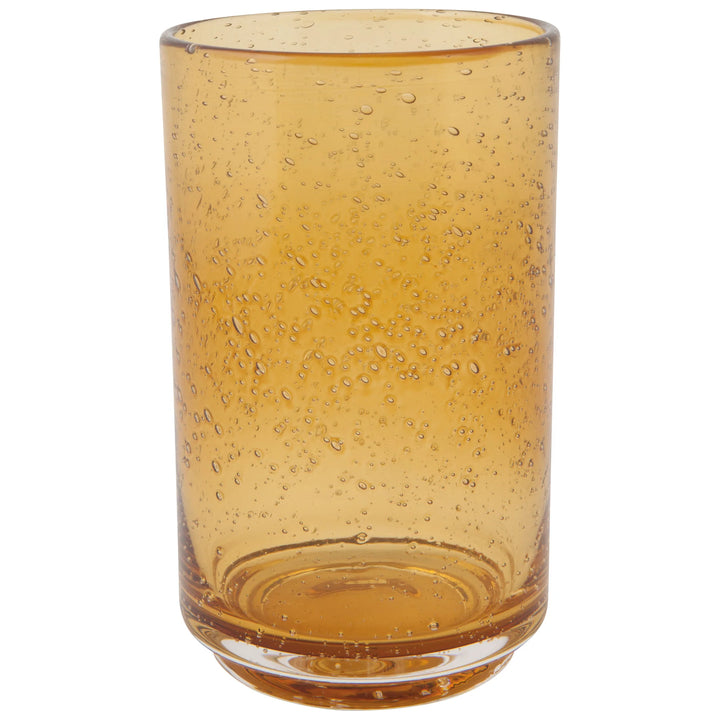 Amber Bubbled Tumbler