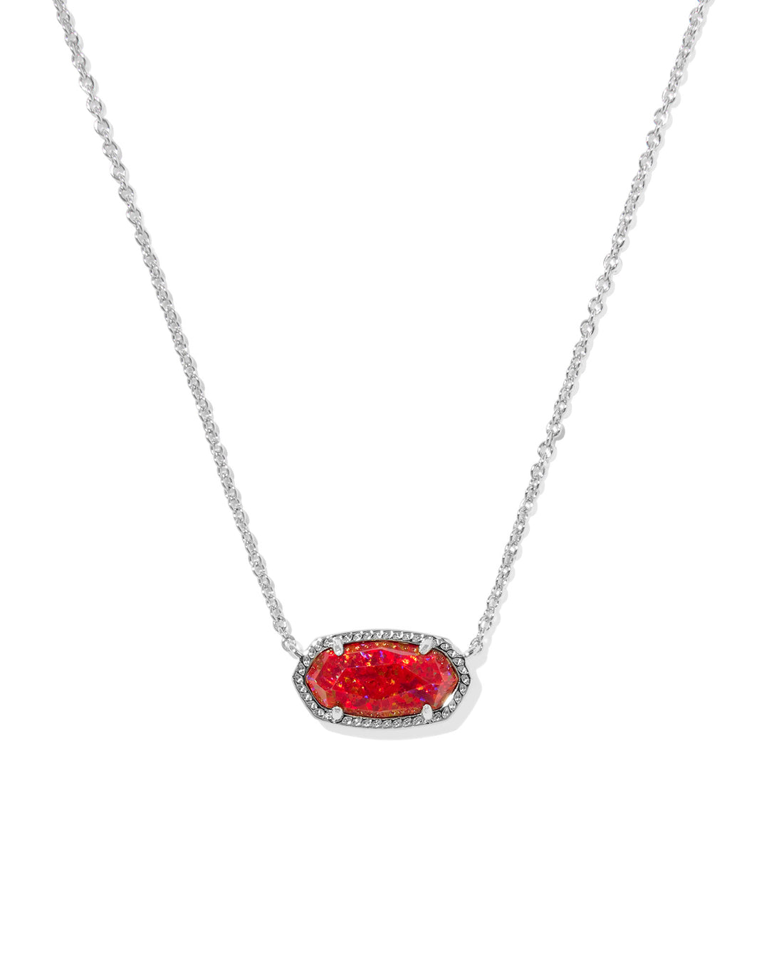 Kendra Scott Silver Elisa Short Pendant Necklace