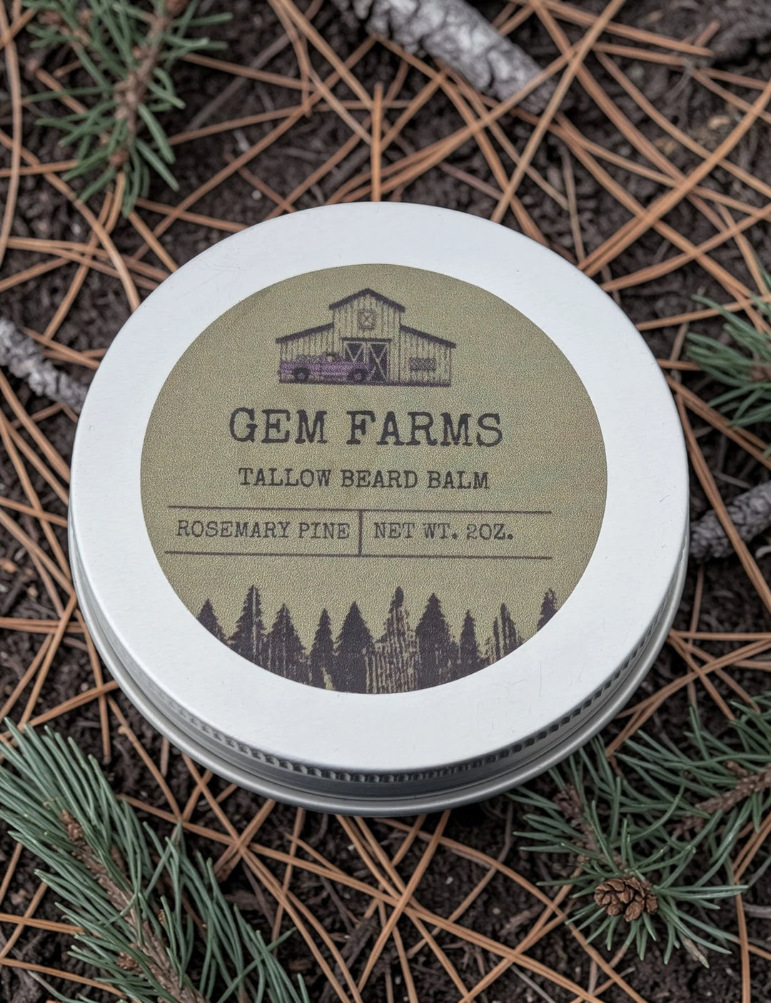 Pine Grass-Fed Tallow Beard Balm