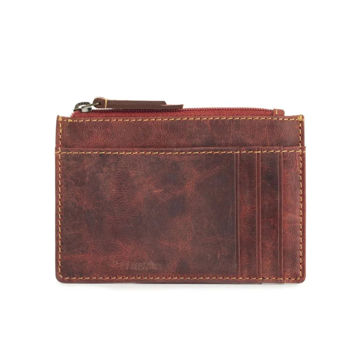 Myra Western Fork Credit Card Holder Red Russet